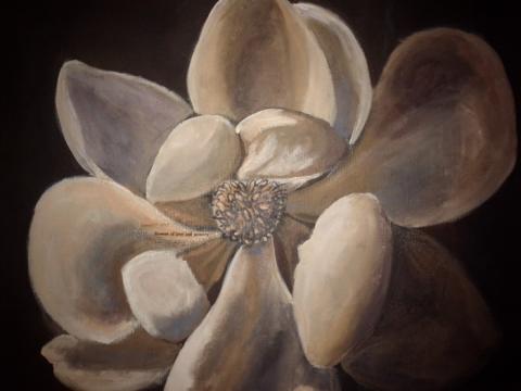 Beauteous Object, 16"x20", Acrylic on canvas, Art by Caroline Z. Marcos