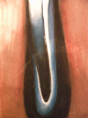 Untitled, pastel on paper, 9"x11", Art by Caroline Z. Marcos