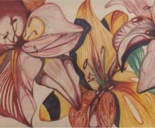 Inside, 1998, Watercolor and Colored Pencil on Matte Board, 18”x24”, Art by Caroline Z. Marcos