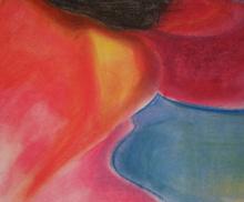 Blurry Flower, 2004, Soft Pastels,“8x11”, Art by Caroline Z. Marcos