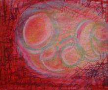 Peace, 2005, Water-soluble Pastels, 12"x24", Art By Caroline Z. Marcos