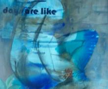 Man is a passing shadow 12"x18", mixed media: charcoal, mica, ink&guoash, Art by Caroline Z. Marcos